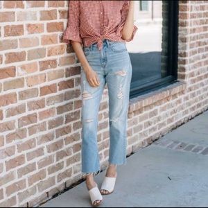 Madewell distressed jeans